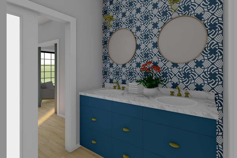 Bathroom of this 2-Bedroom,1064 Sq Ft Plan -177-1059