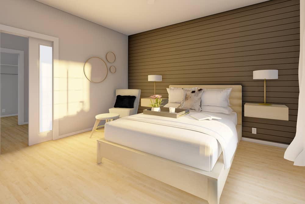 Bedroom of this 2-Bedroom,1064 Sq Ft Plan -177-1059