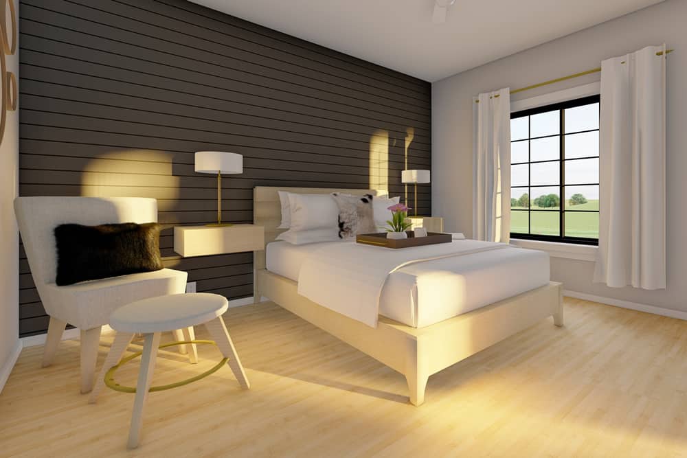 Master Bedroom of this 2-Bedroom,1064 Sq Ft Plan -177-1059