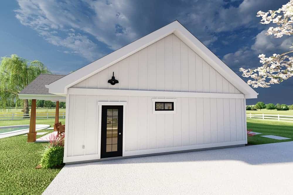 Home Plan Left Elevation of this 2-Bedroom,1232 Sq Ft Plan -177-1060