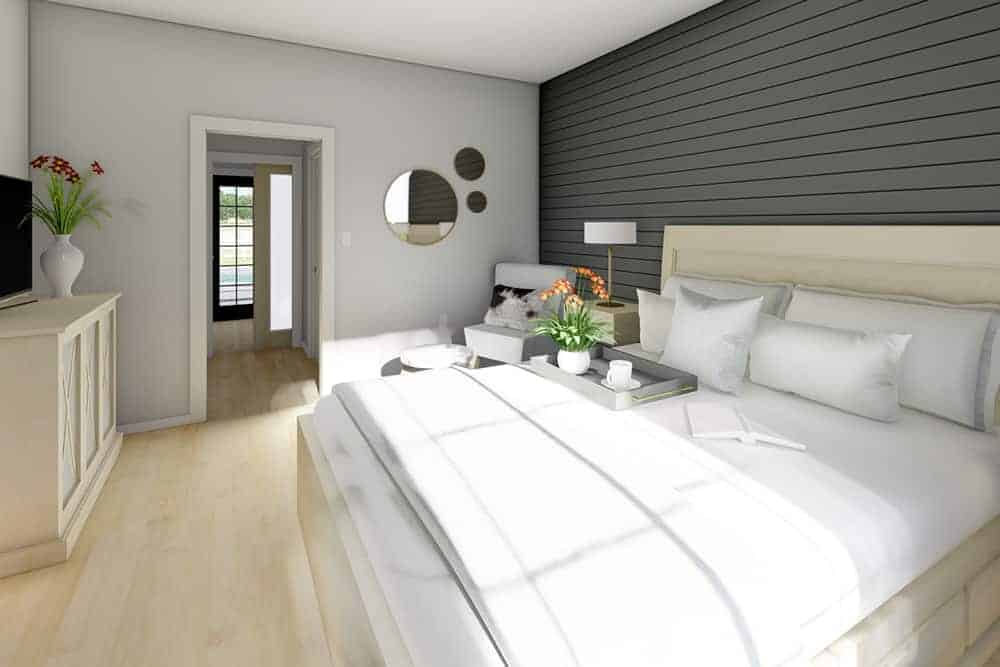 Master Bedroom of this 2-Bedroom,1232 Sq Ft Plan -177-1060