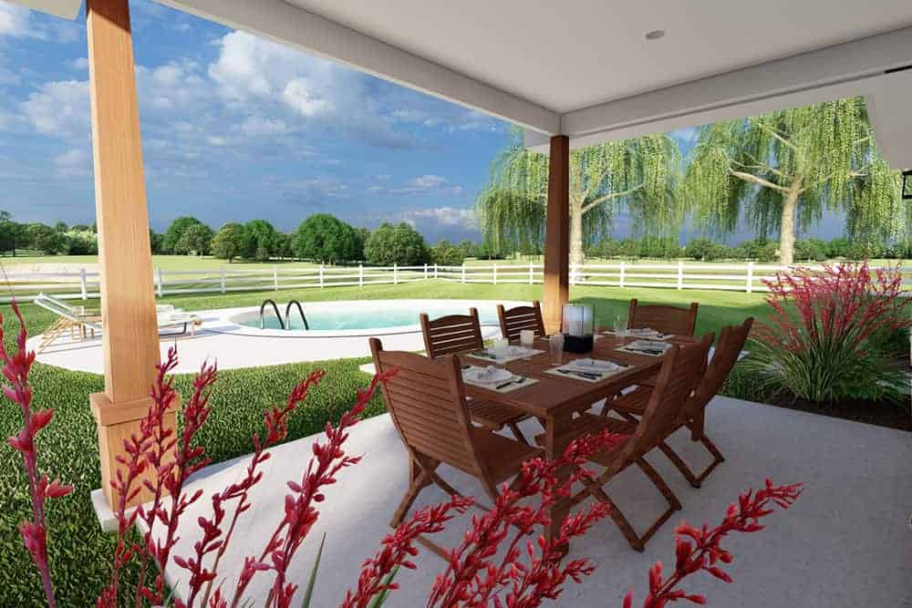 Porch of this 2-Bedroom,1232 Sq Ft Plan -177-1060