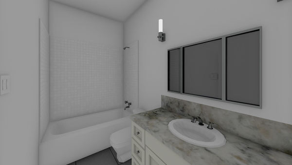 Family Bathroom of this 3-Bedroom,1597 Sq Ft Plan -177-1061