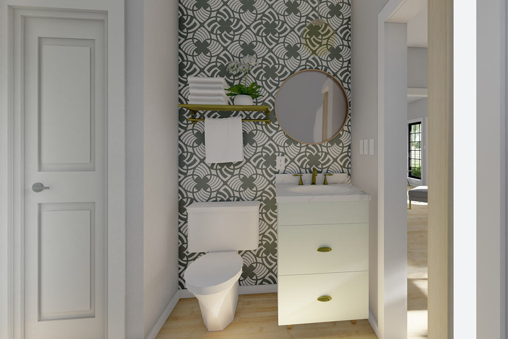Bathroom of this 2-Bedroom,1232 Sq Ft Plan -177-1063