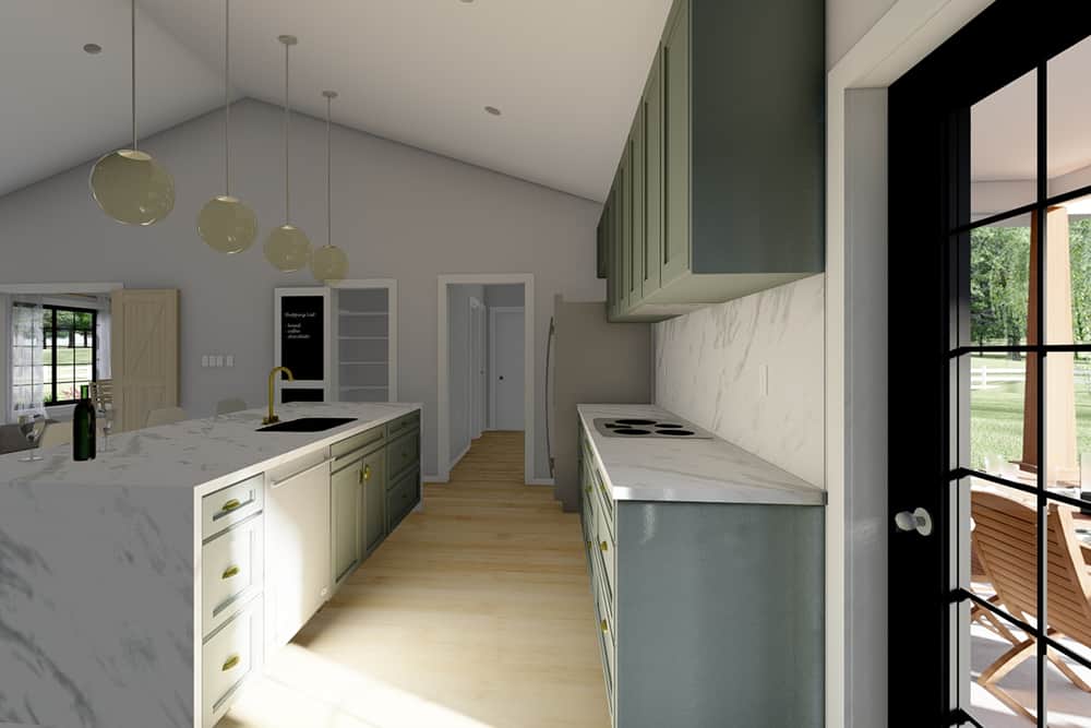 Kitchen of this 2-Bedroom,1232 Sq Ft Plan -177-1063