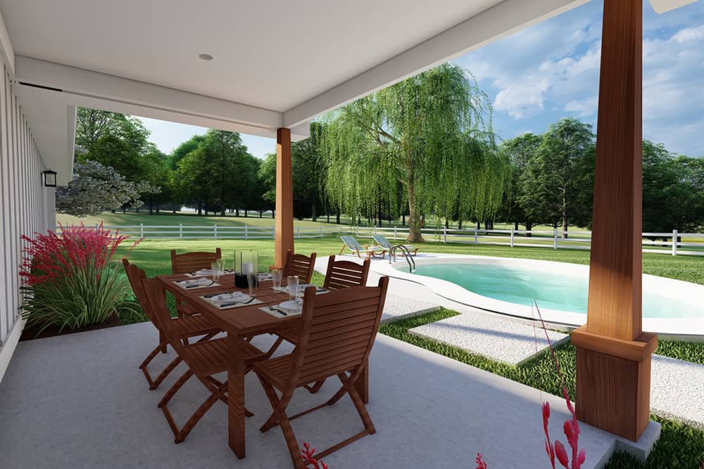 Porch of this 2-Bedroom,1232 Sq Ft Plan -177-1063