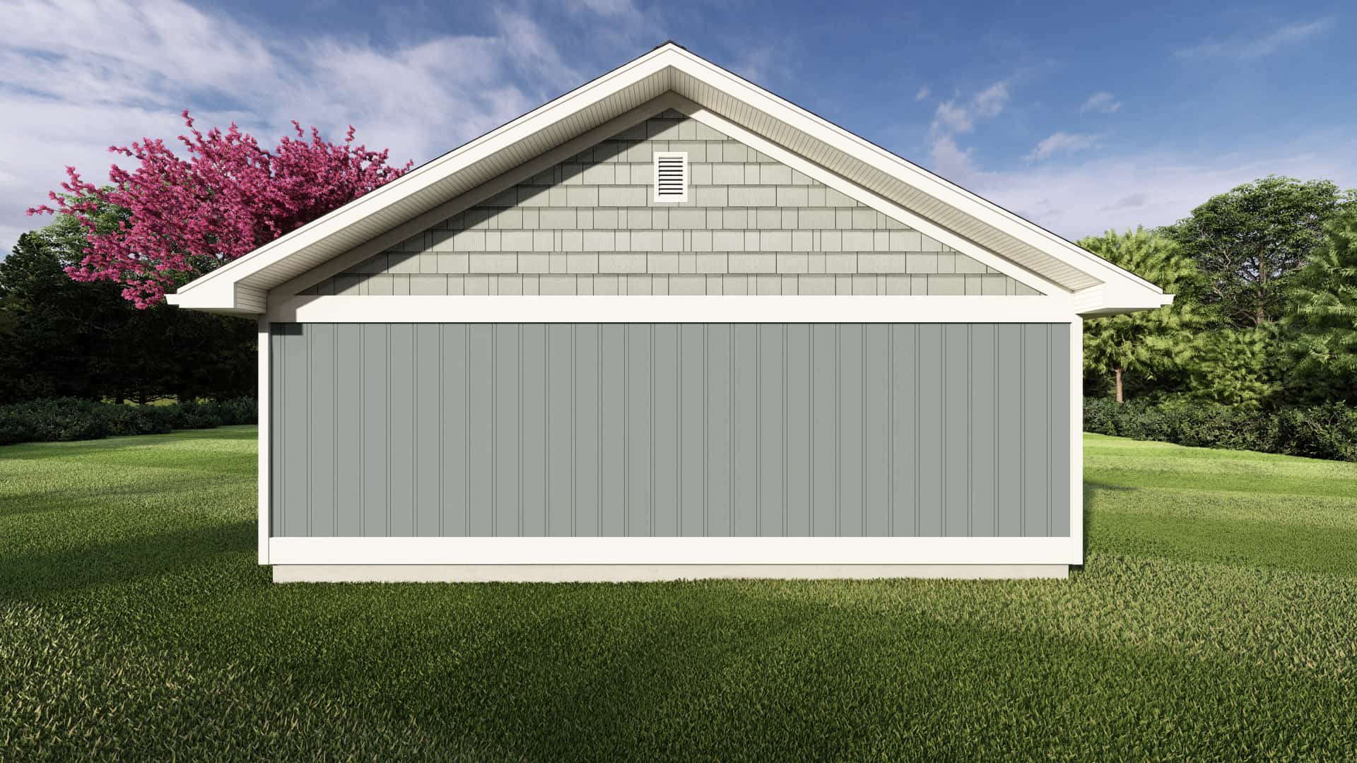 Rear View of this 1-Bedroom,624 Sq Ft Plan -177-1065