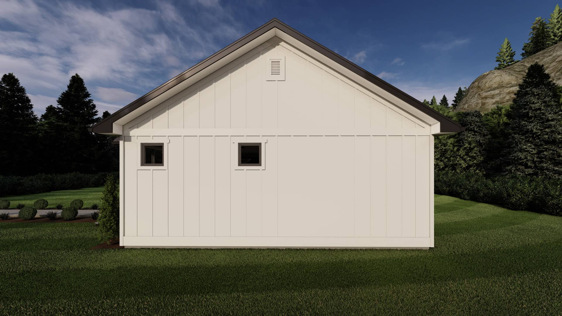 Right Side View of this 2-Bedroom,936 Sq Ft Plan -177-1066