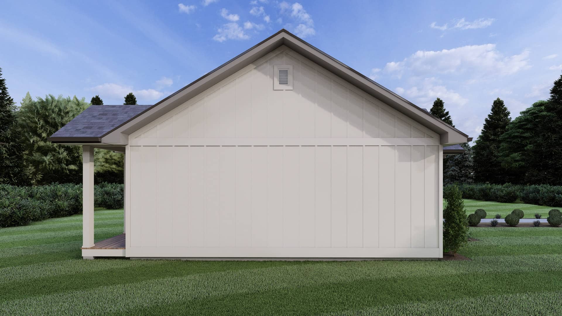 Left Side View of this 2-Bedroom,936 Sq Ft Plan -177-1066