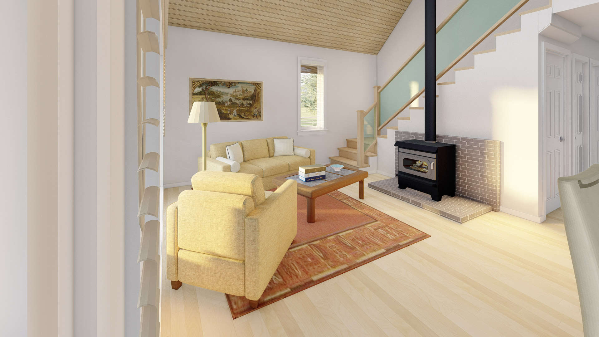Great Room of this 2-Bedroom,1252 Sq Ft Plan -177-1067