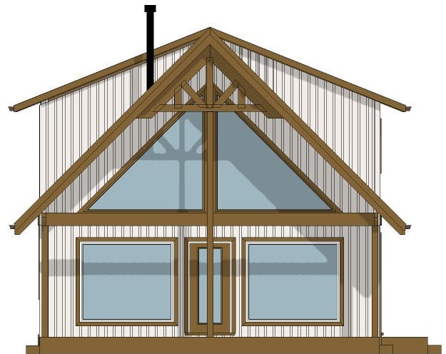 Home Plan Front Elevation of this 2-Bedroom,1252 Sq Ft Plan -177-1067