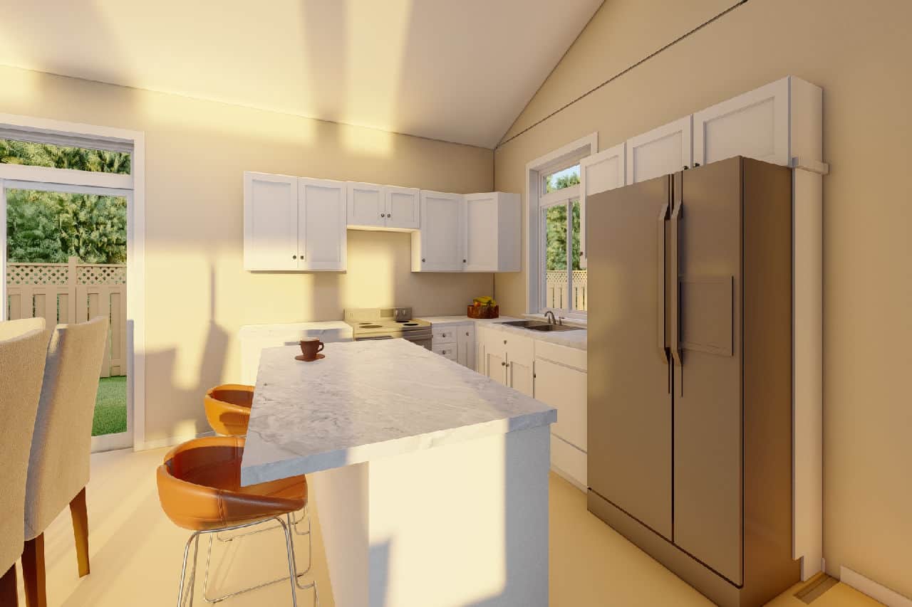 Kitchen: Kitchen Island of this 2-Bedroom,1144 Sq Ft Plan -177-1070