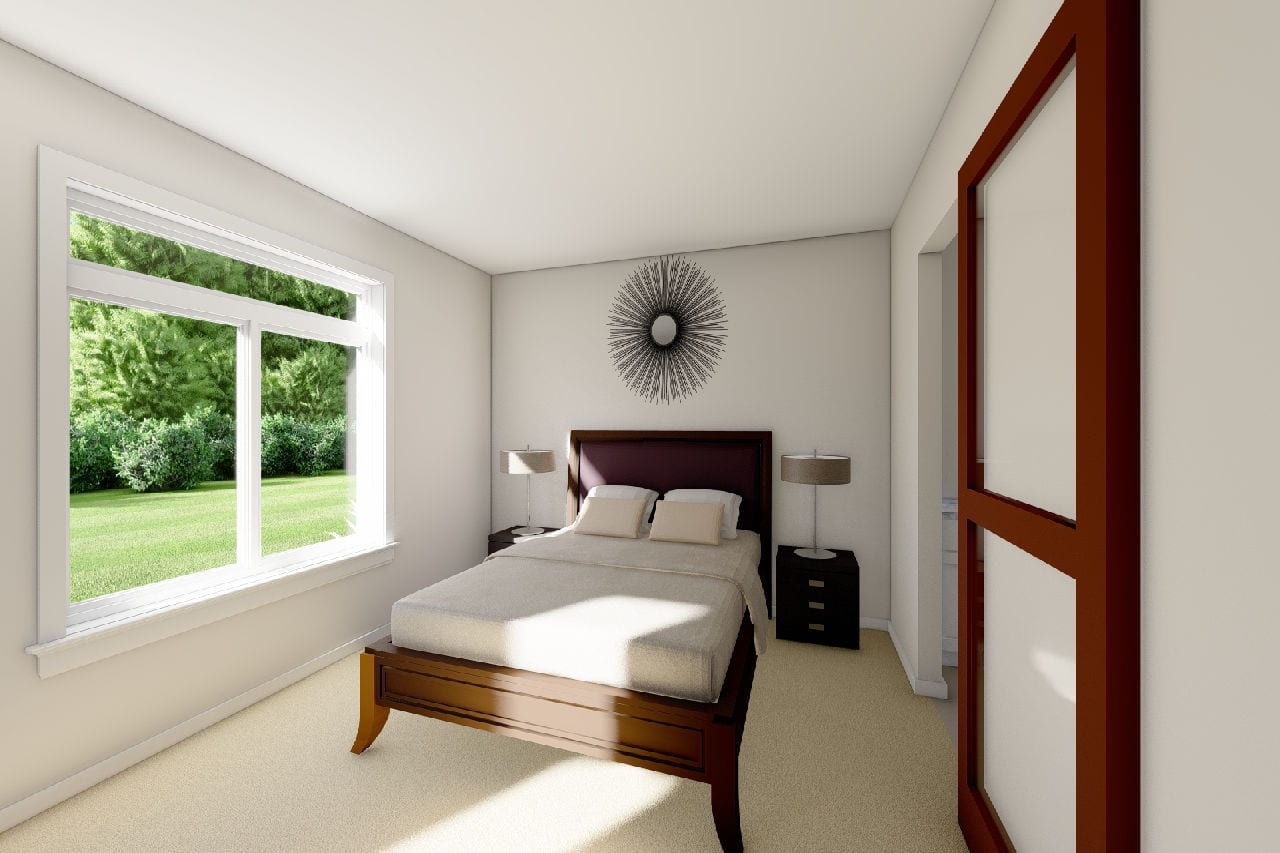 Master Bedroom of this 2-Bedroom,1144 Sq Ft Plan -177-1070