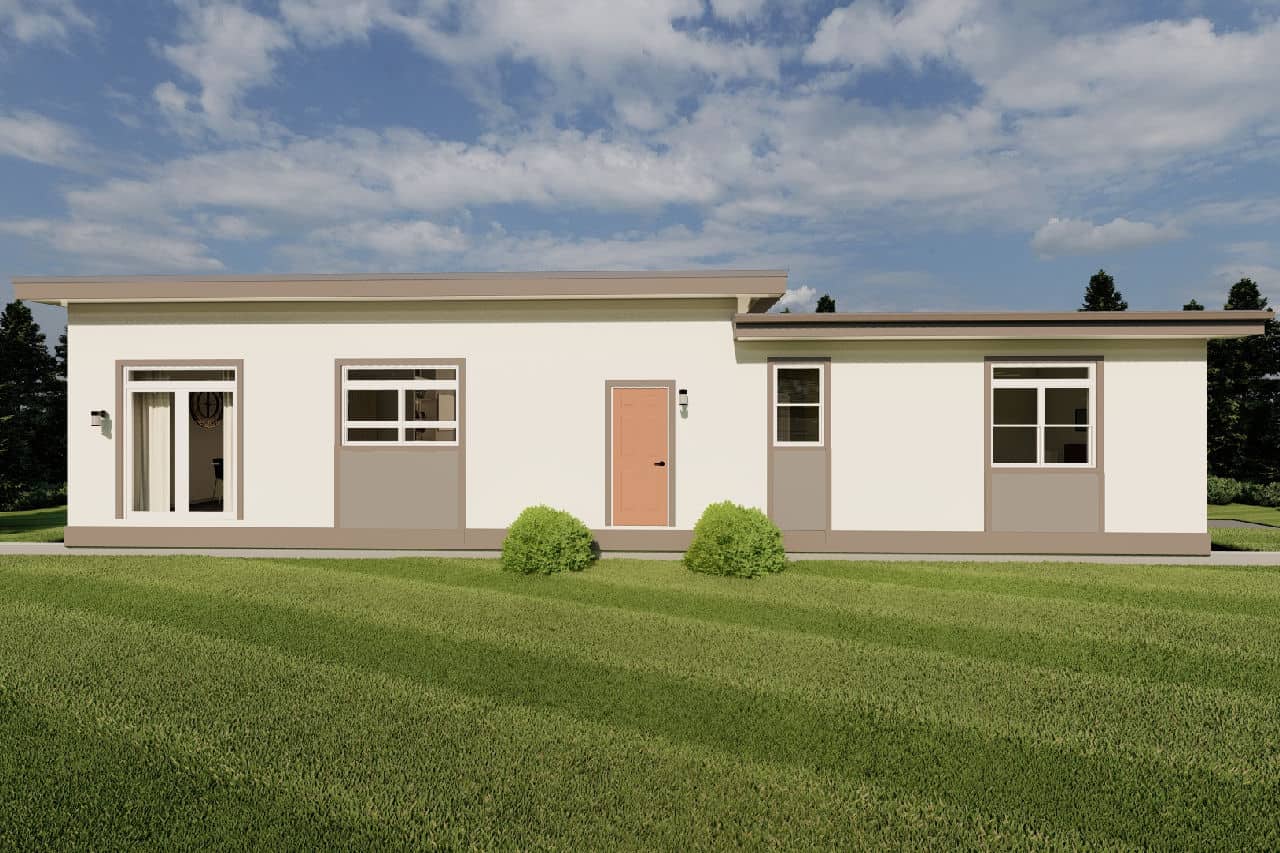 Rear View of this 3-Bedroom,2816 Sq Ft Plan -177-1071