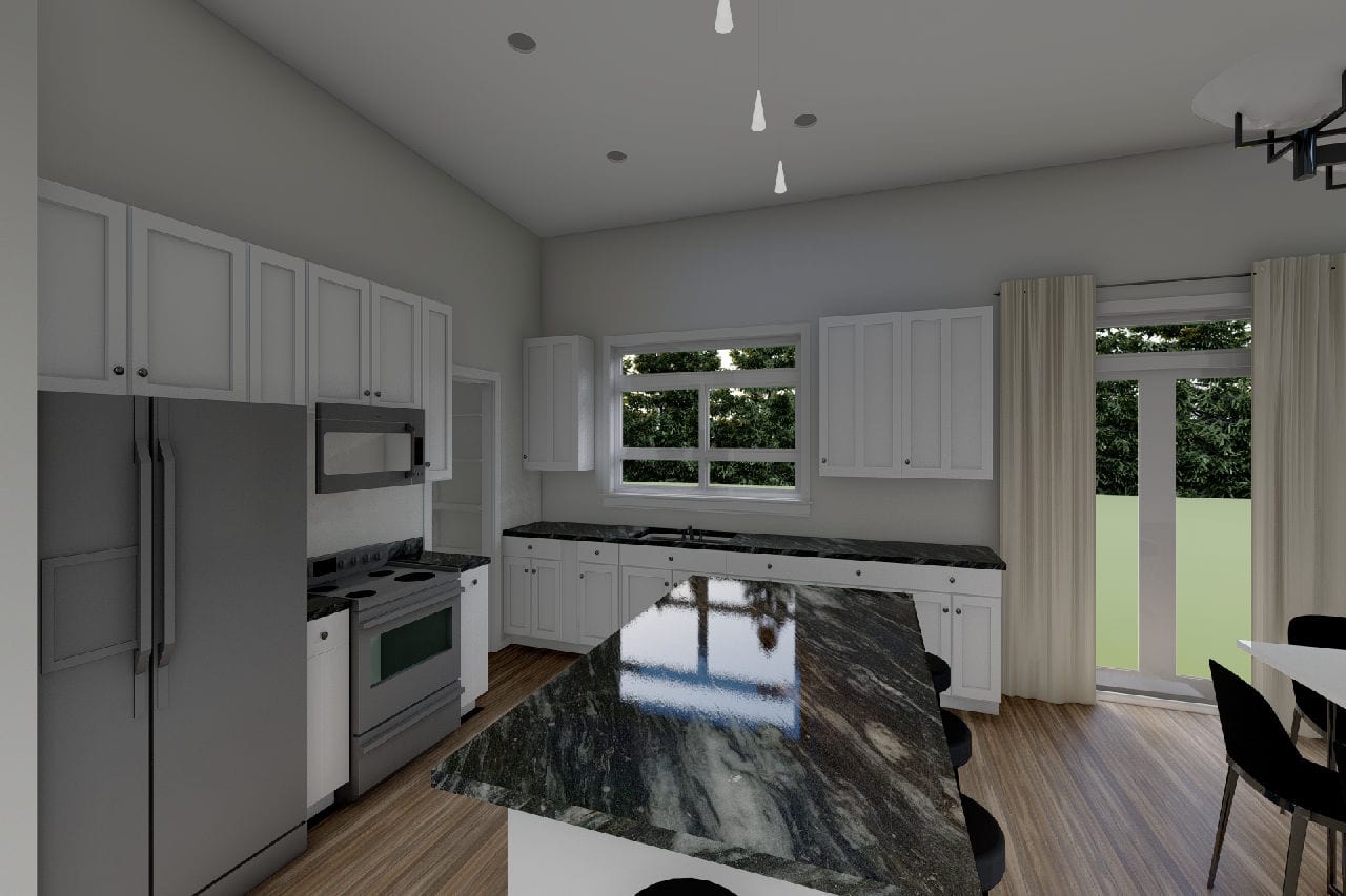 Kitchen: Kitchen Island of this 3-Bedroom,2816 Sq Ft Plan -177-1071