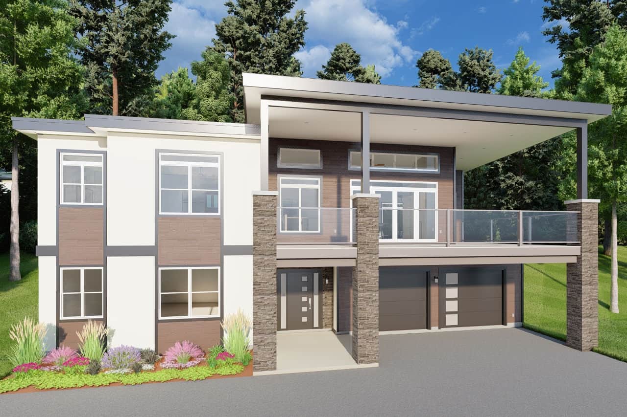 Left Side View of this 3-Bedroom,2816 Sq Ft Plan -177-1071