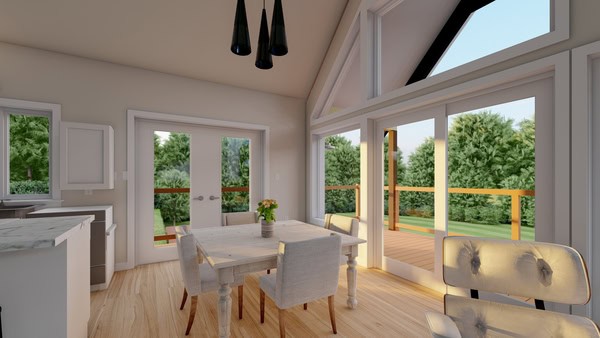 Dining Room of this 2-Bedroom,1037 Sq Ft Plan -177-1073