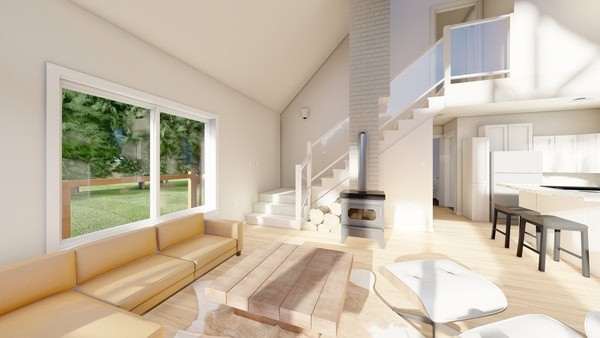 Living Room of this 2-Bedroom,1037 Sq Ft Plan -177-1073