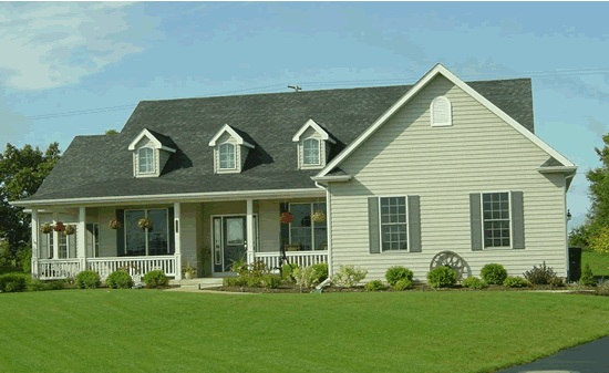 Front elevation of Country home (ThePlanCollection: House Plan #178-1003)