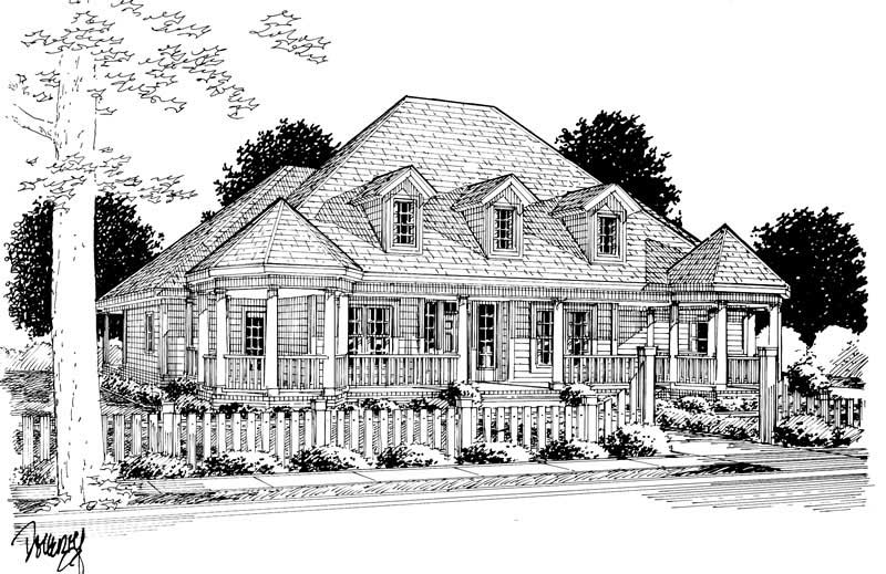 Front View of this 4-Bedroom, 2349 Sq Ft Plan - 178-1016