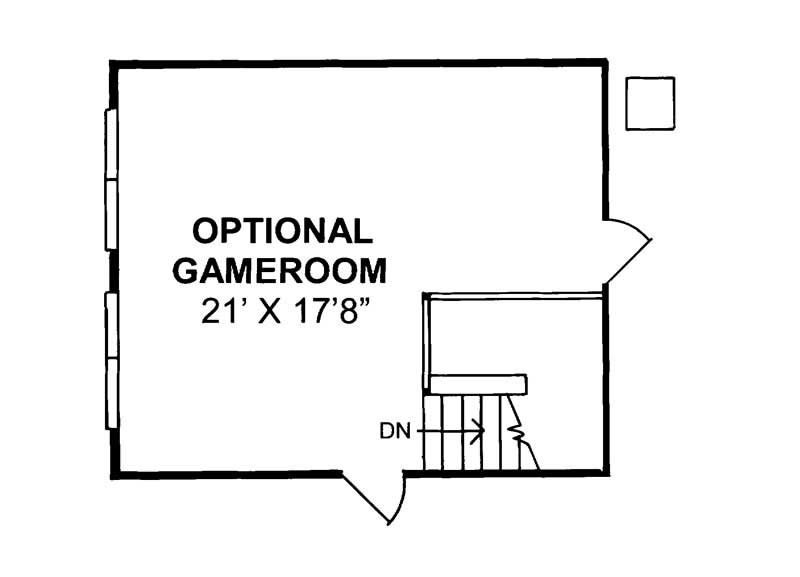 Game Room of this 4-Bedroom, 2546 Sq Ft Plan - 178-1071
