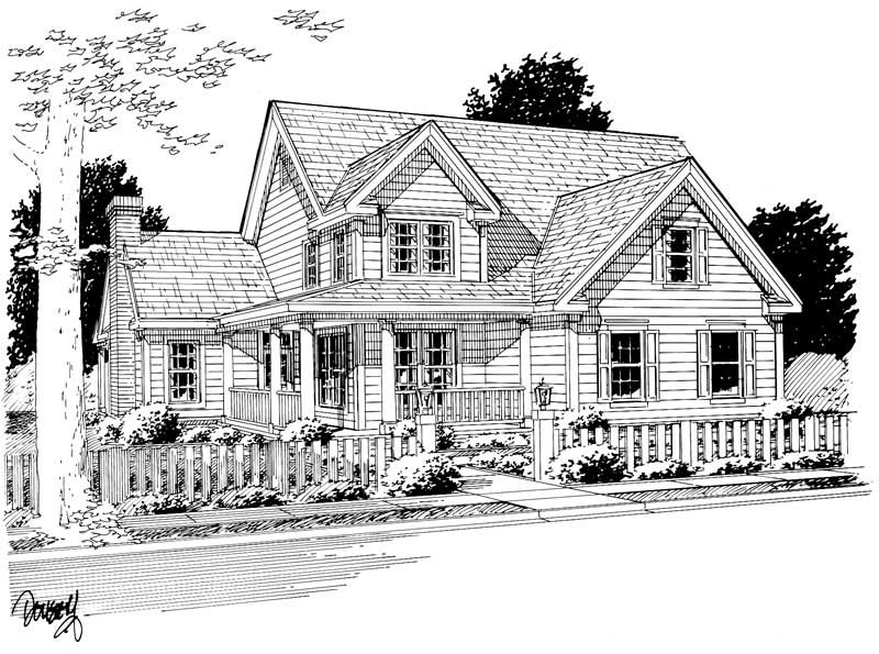 Front View of this 3-Bedroom, 1867 Sq Ft Plan - 178-1081