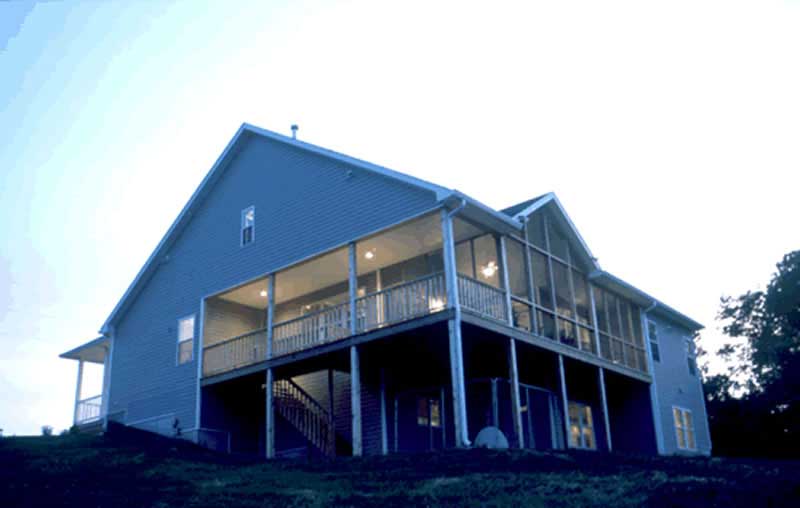 Home Plan Rear Elevation of this 3-Bedroom,1842 Sq Ft Plan -178-1084