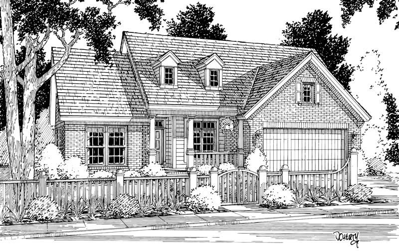 Front View of this 3-Bedroom, 1762 Sq Ft Plan - 178-1086
