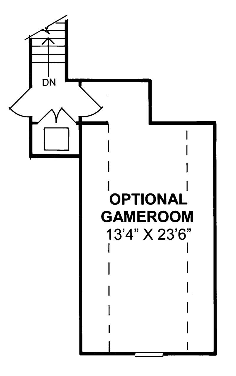 Game Room of this 3-Bedroom, 1838 Sq Ft Plan - 178-1098