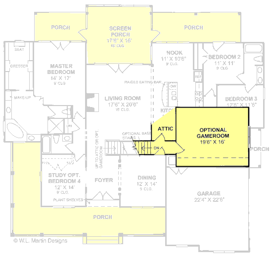 Bonus Room of Country Plan #178-1103