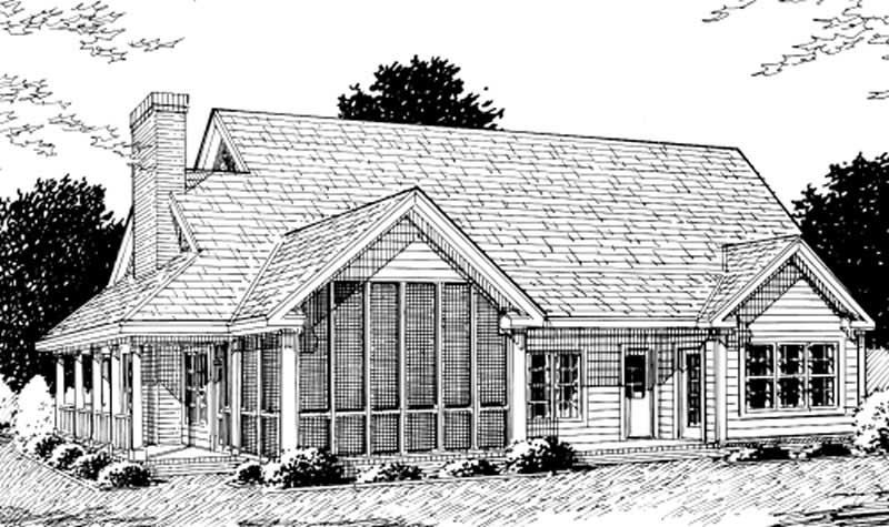 Home Plan Rear Elevation of this 3-Bedroom,2380 Sq Ft Plan -178-1142