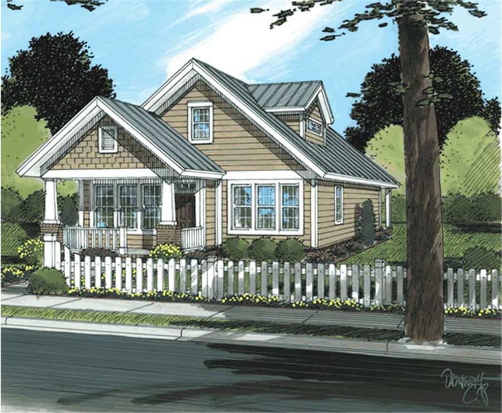Front View of this 3-Bedroom, 1683 Sq Ft Plan - 178-1144