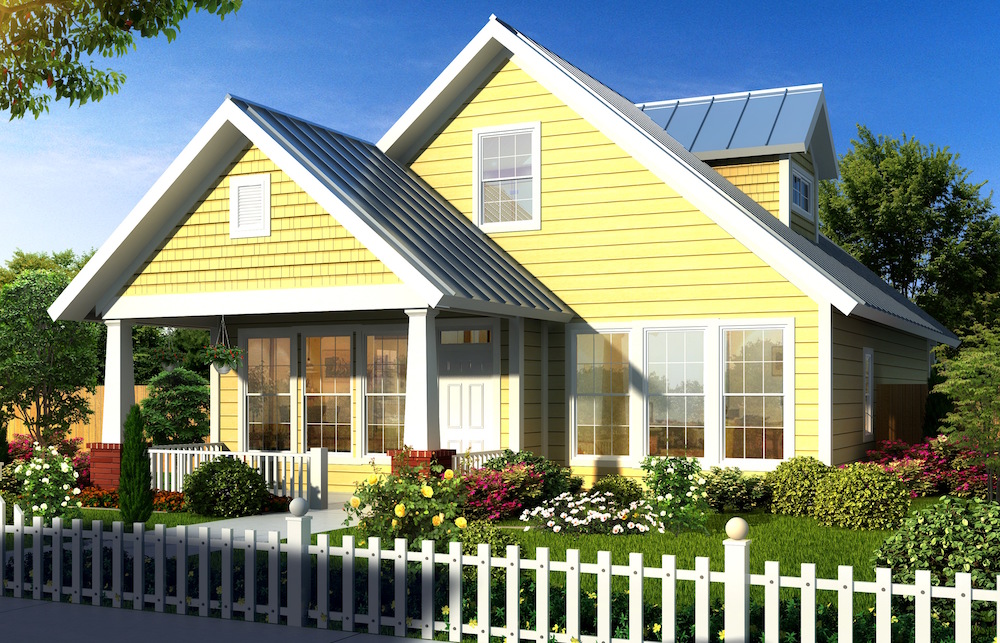 Color rendering of House Plan #178-1144