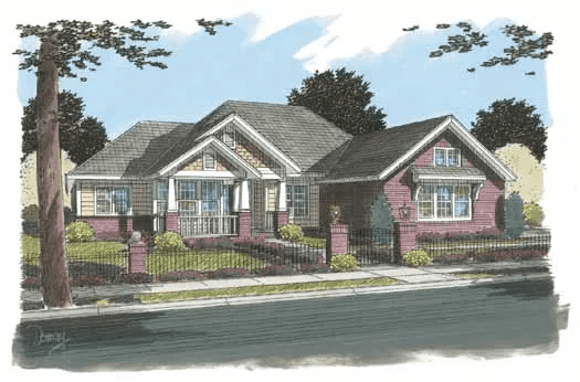 Front Door of this 3-Bedroom,2194 Sq Ft Plan -178-1173