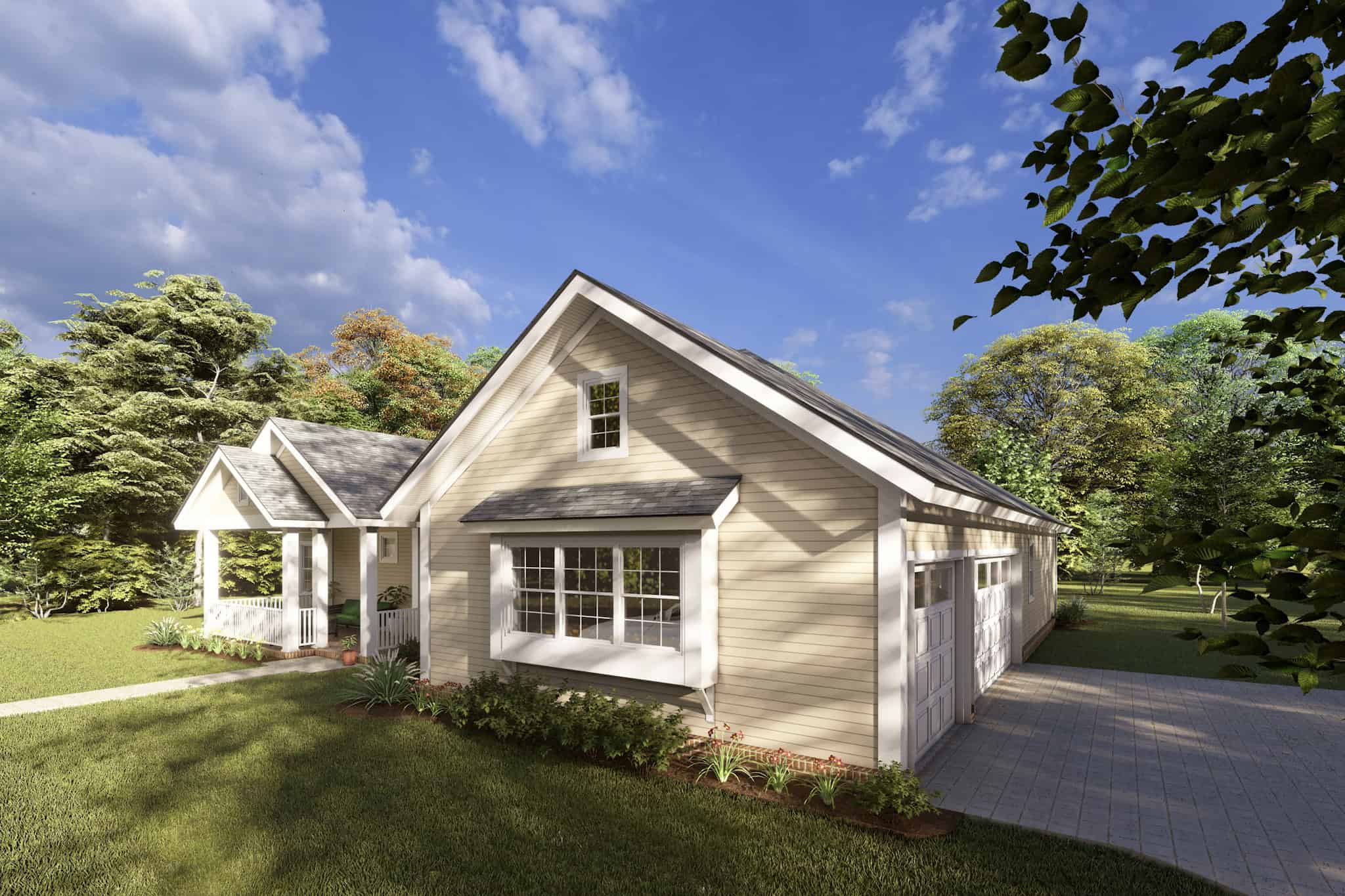 Right Side View of this 4-Bedroom,2193 Sq Ft Plan -178-1214