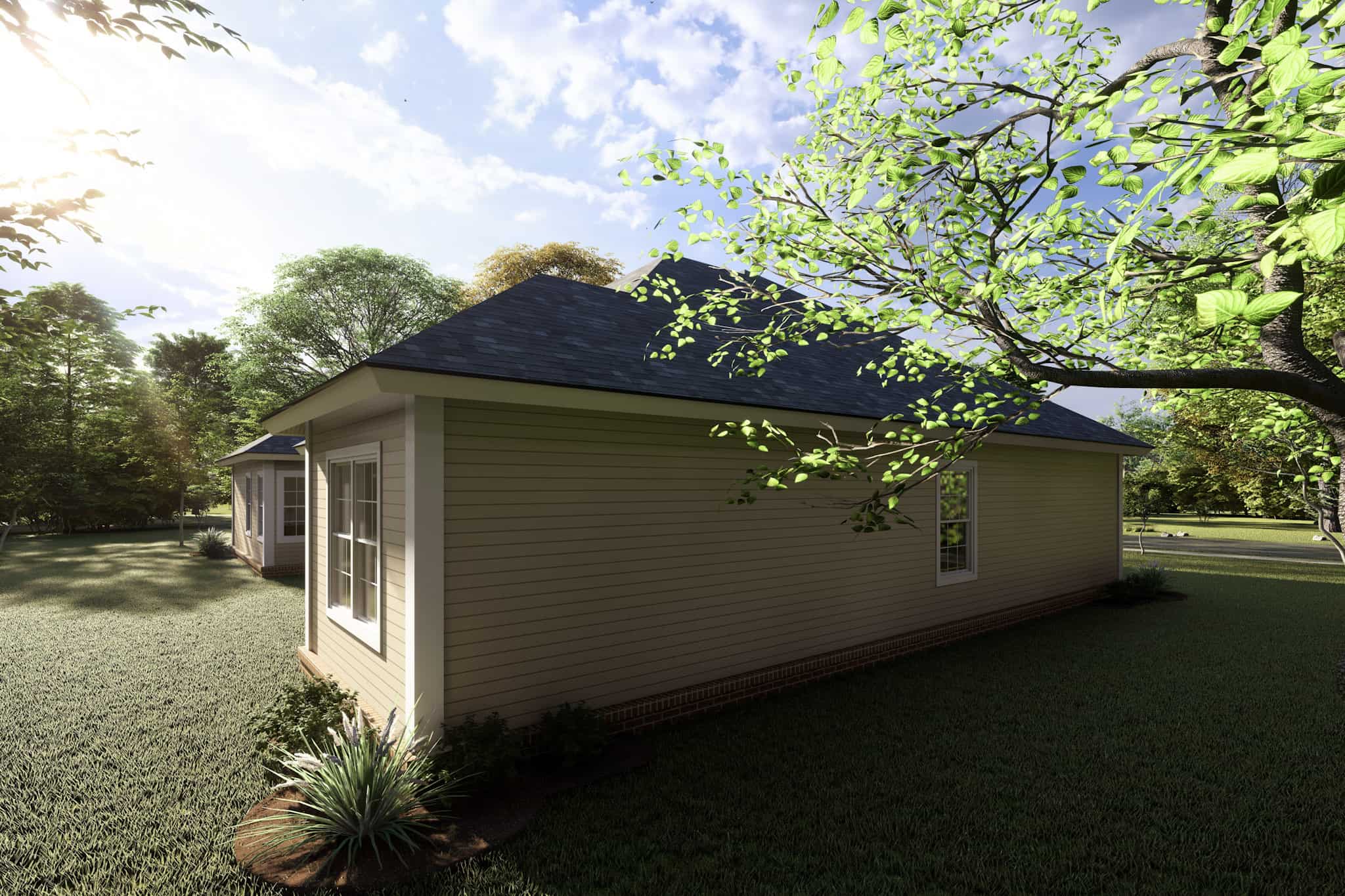 Left Side View of this 4-Bedroom,2193 Sq Ft Plan -178-1214