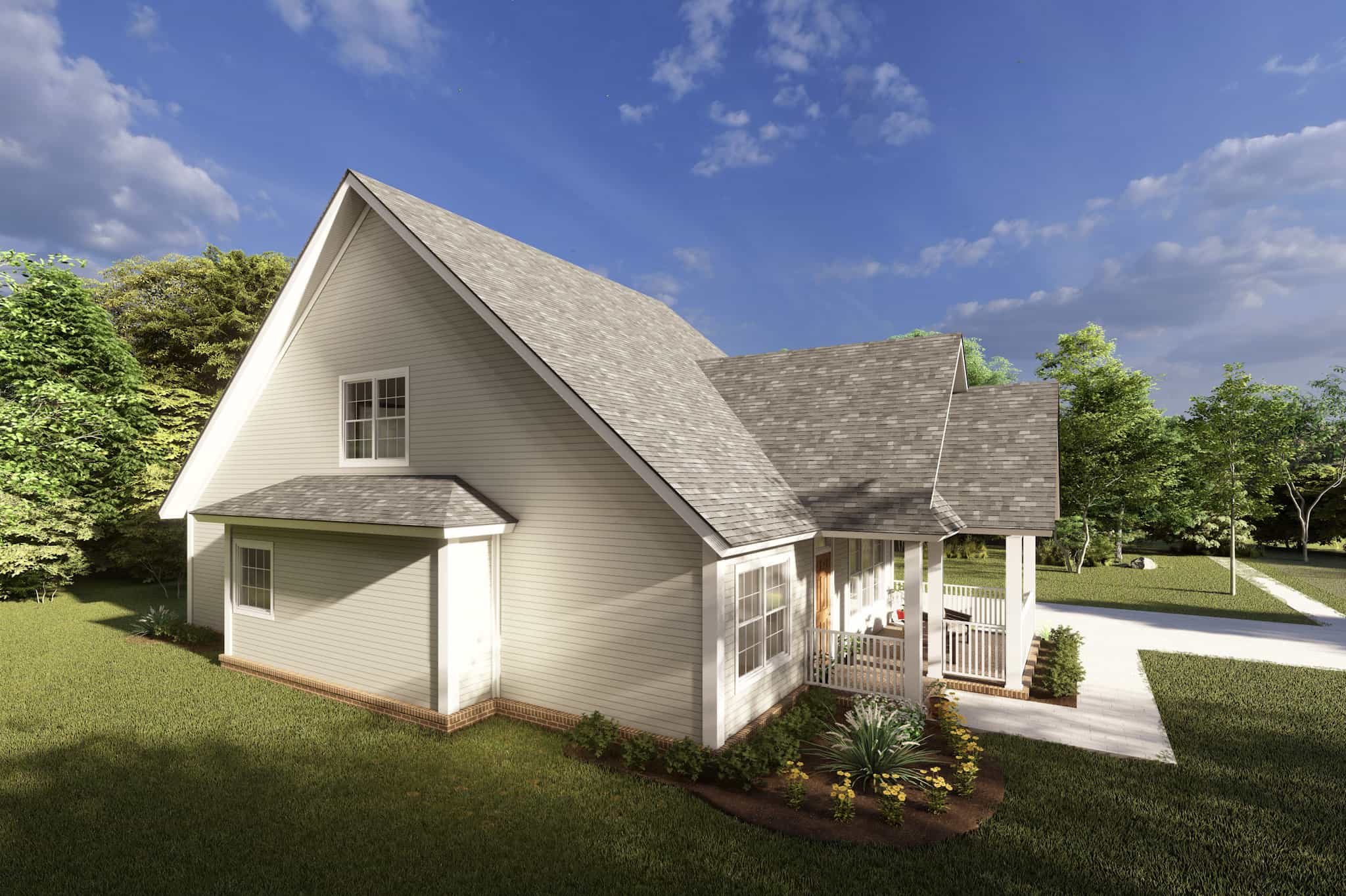 Left Side View of this 4-Bedroom,1940 Sq Ft Plan -178-1217