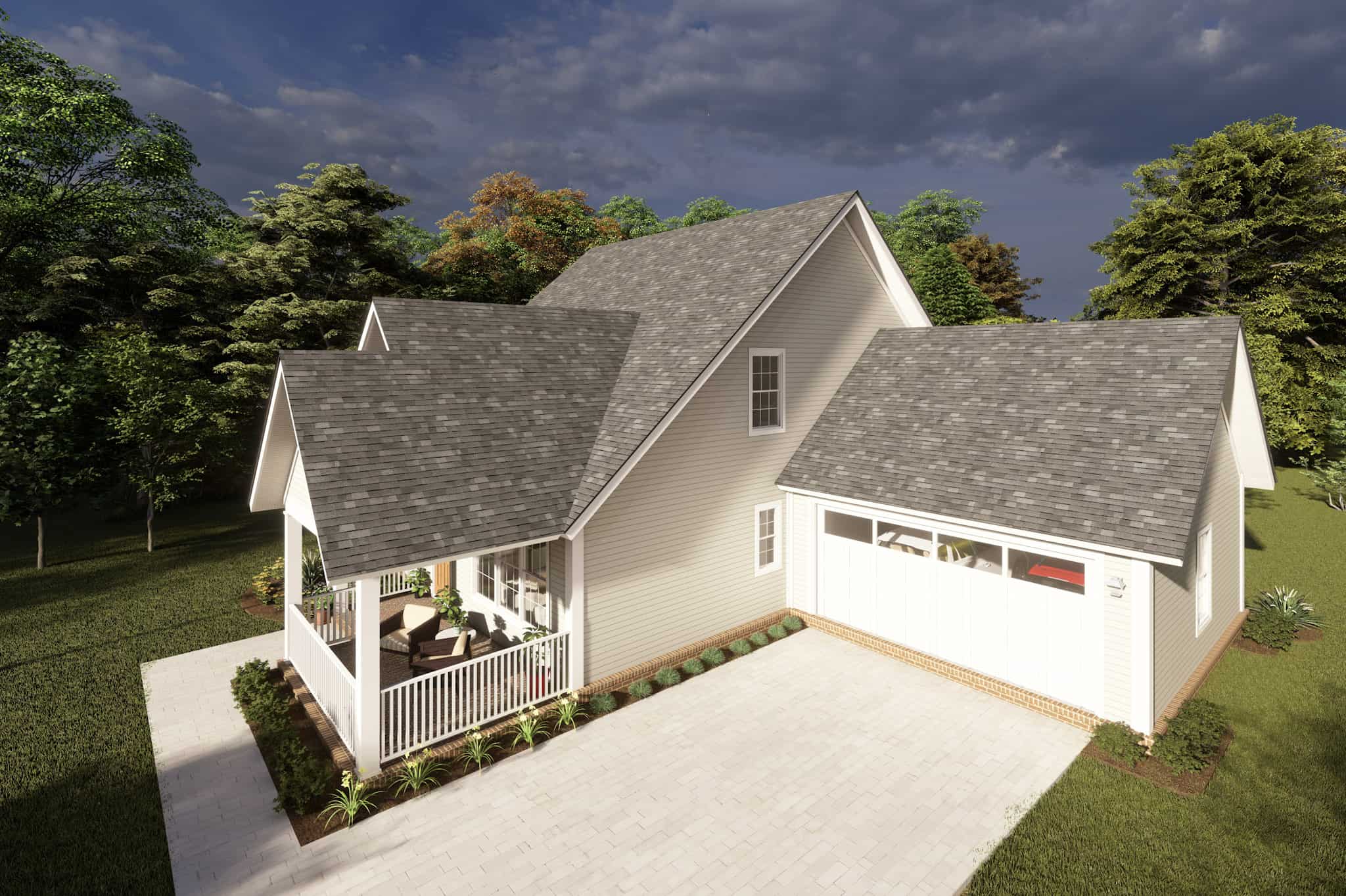 Right Side View of this 4-Bedroom,1940 Sq Ft Plan -178-1217