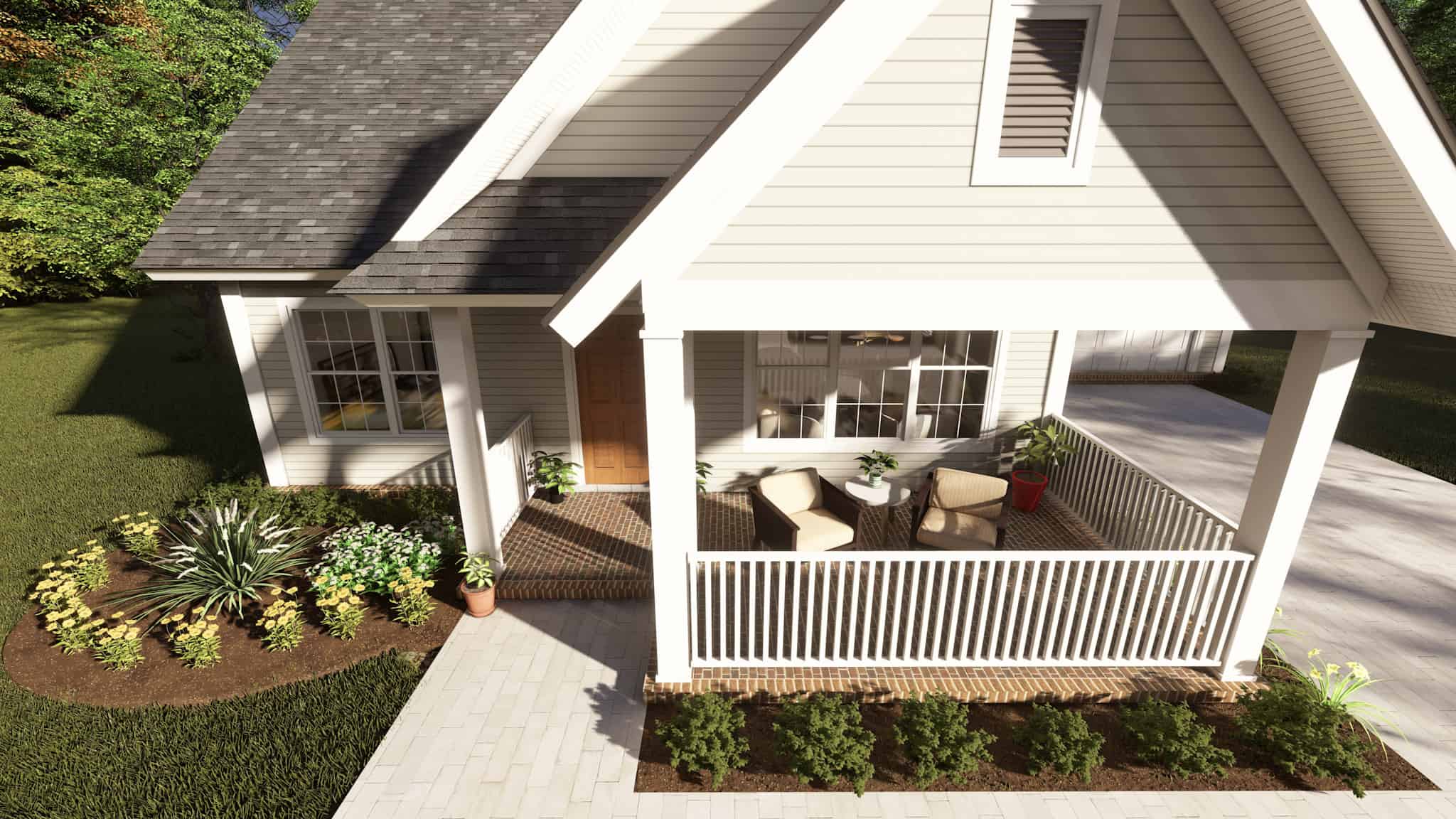 Front View of this 4-Bedroom,1940 Sq Ft Plan -178-1217