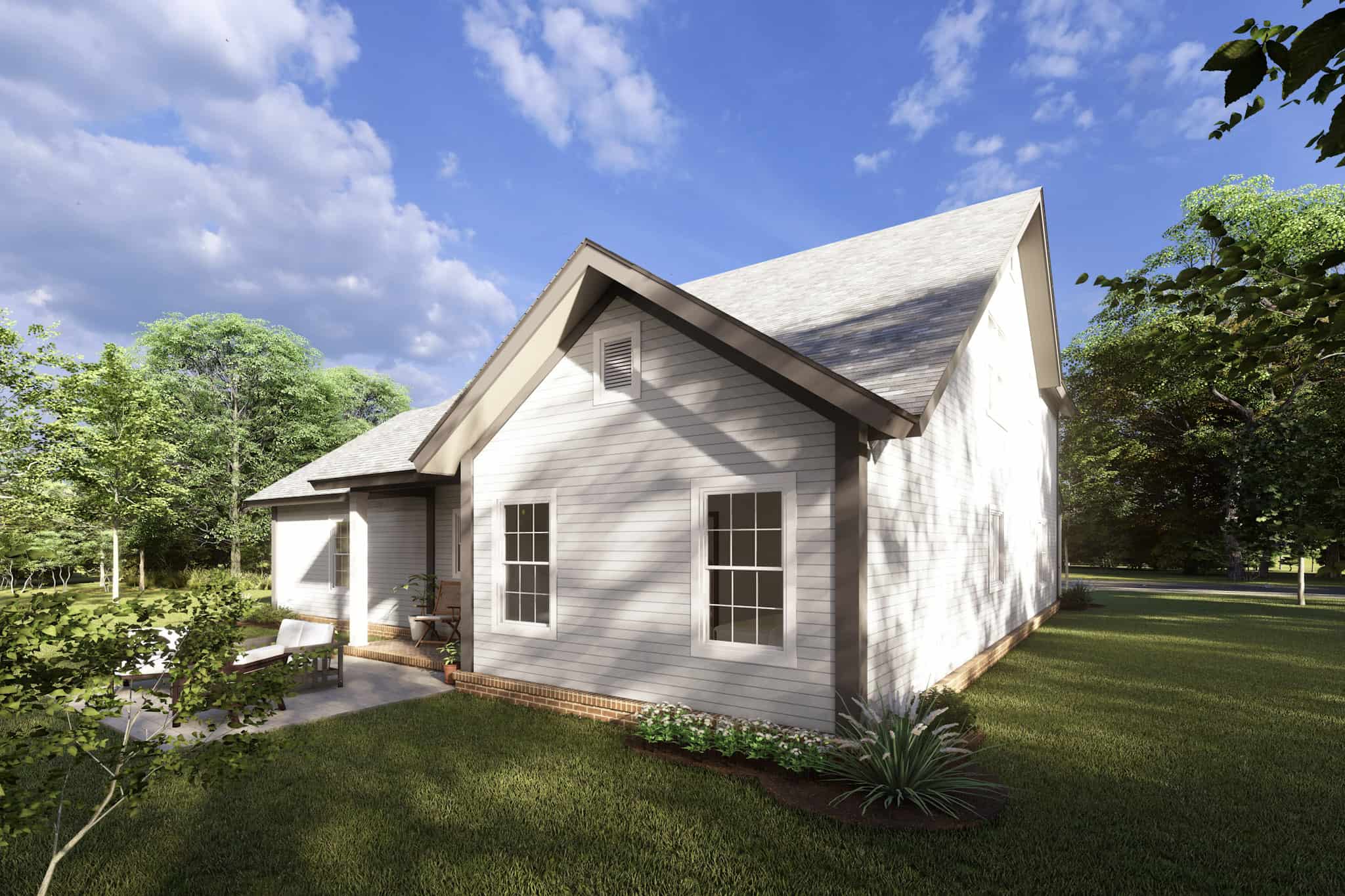 Rear View of this 4-Bedroom,2232 Sq Ft Plan -178-1219