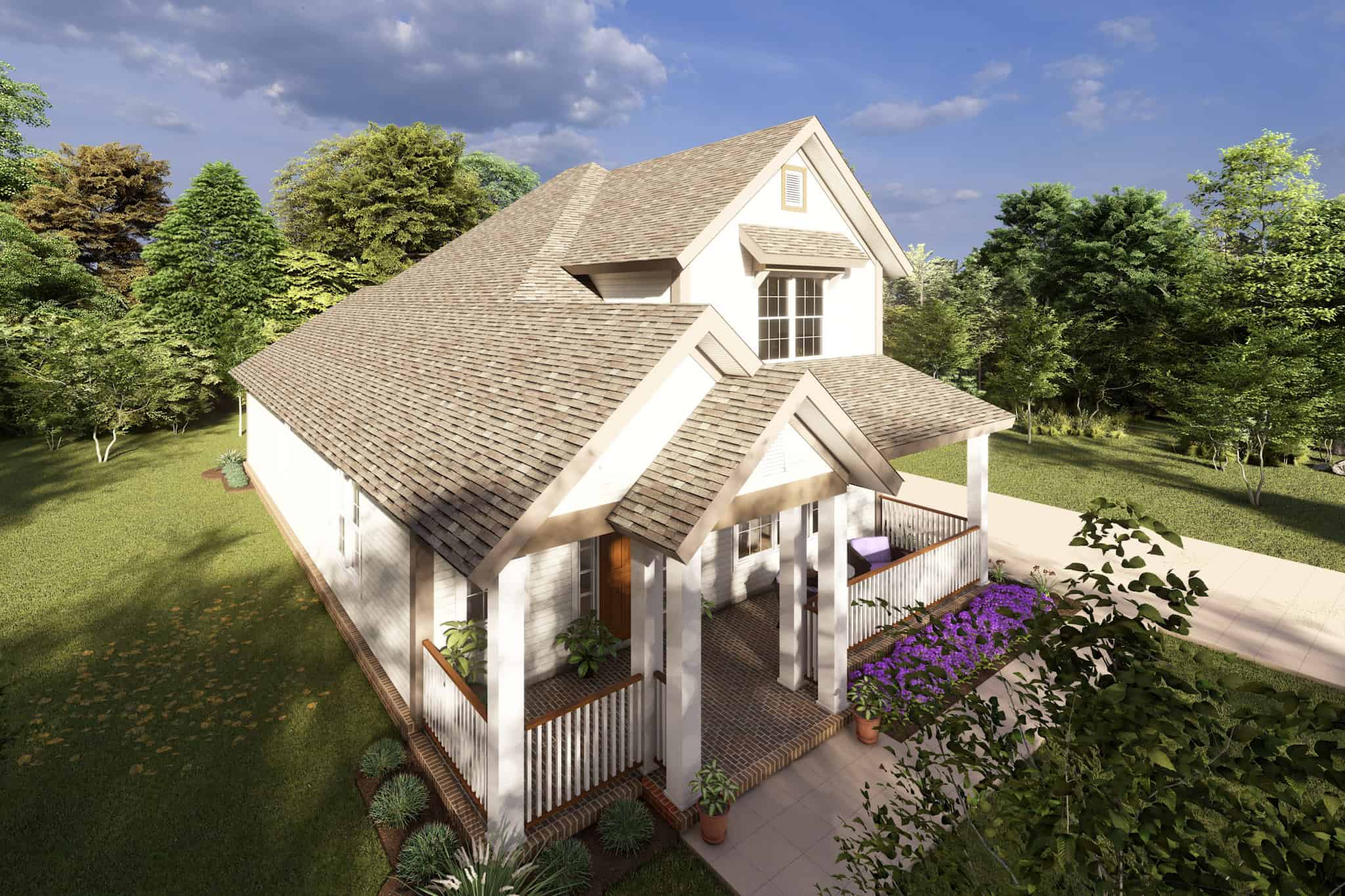 Front View of this 3-Bedroom,1860 Sq Ft Plan -178-1220