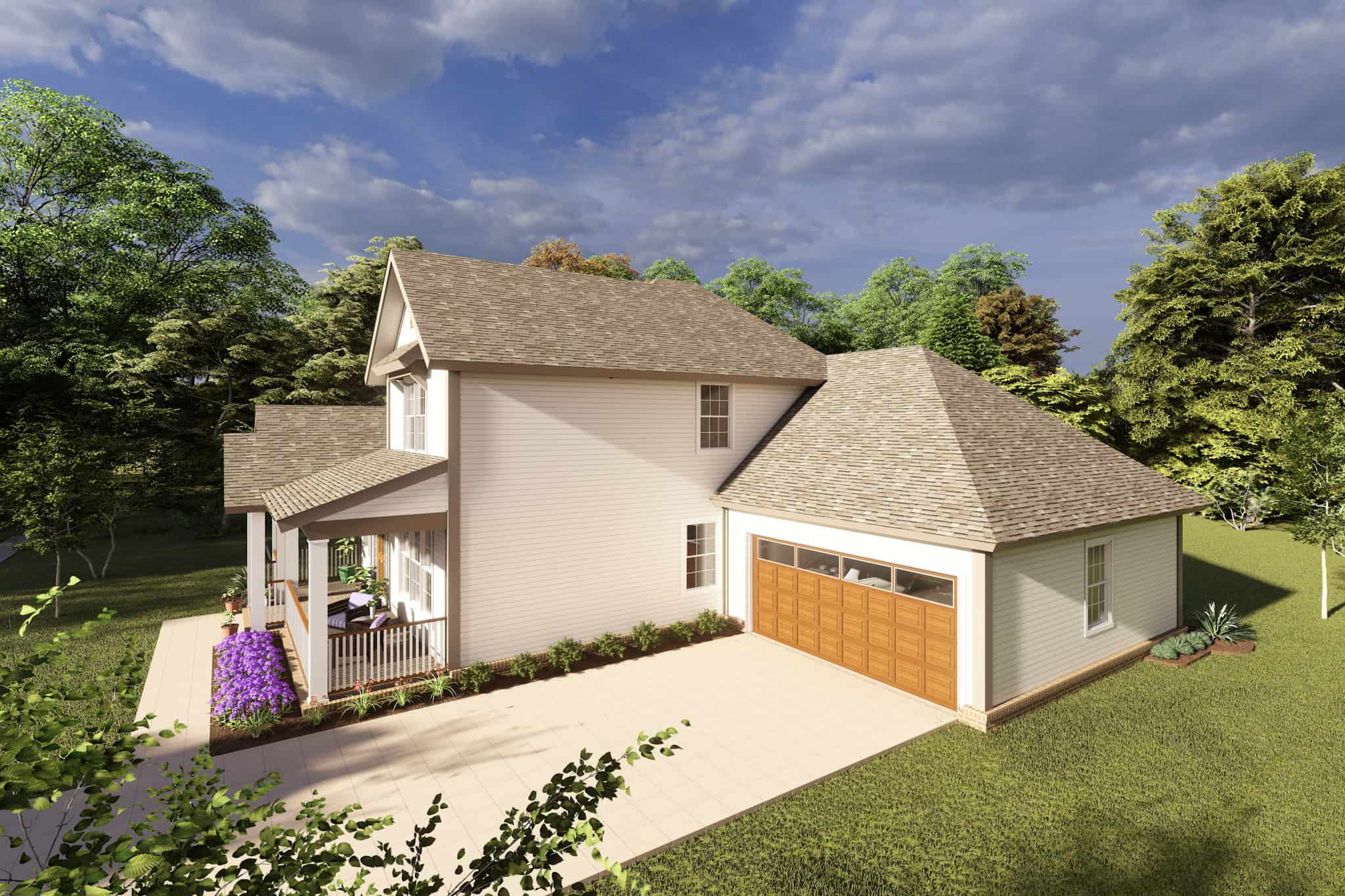 Right Side View of this 3-Bedroom,1860 Sq Ft Plan -178-1220