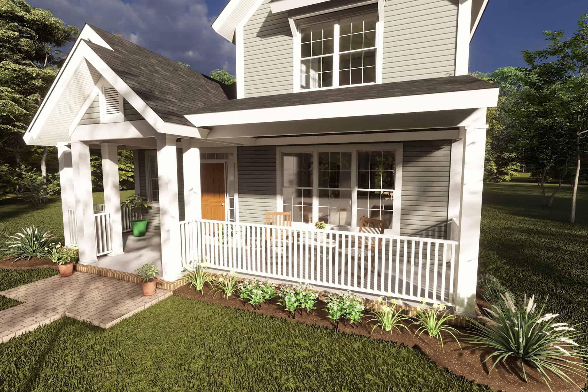 Porch of this 3-Bedroom,1860 Sq Ft Plan -178-1221