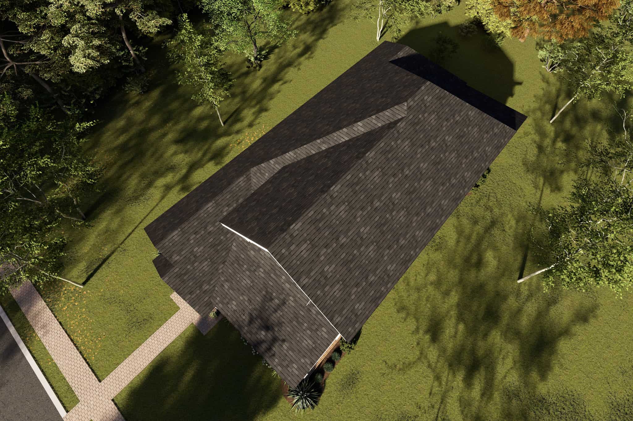 Aerial View of this 3-Bedroom,1860 Sq Ft Plan -178-1221