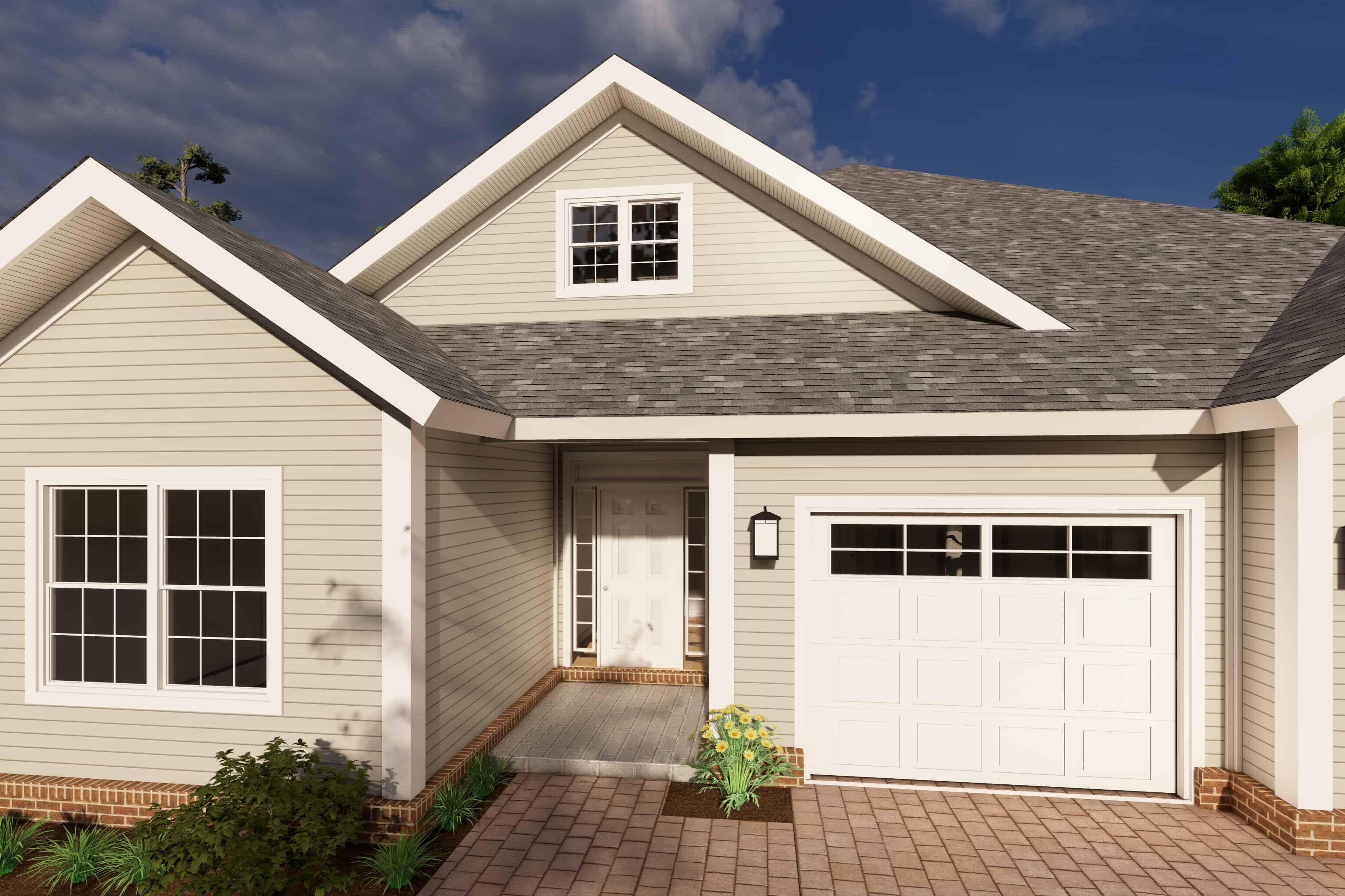 Front View of this 5-Bedroom,1996 Sq Ft Plan -178-1223