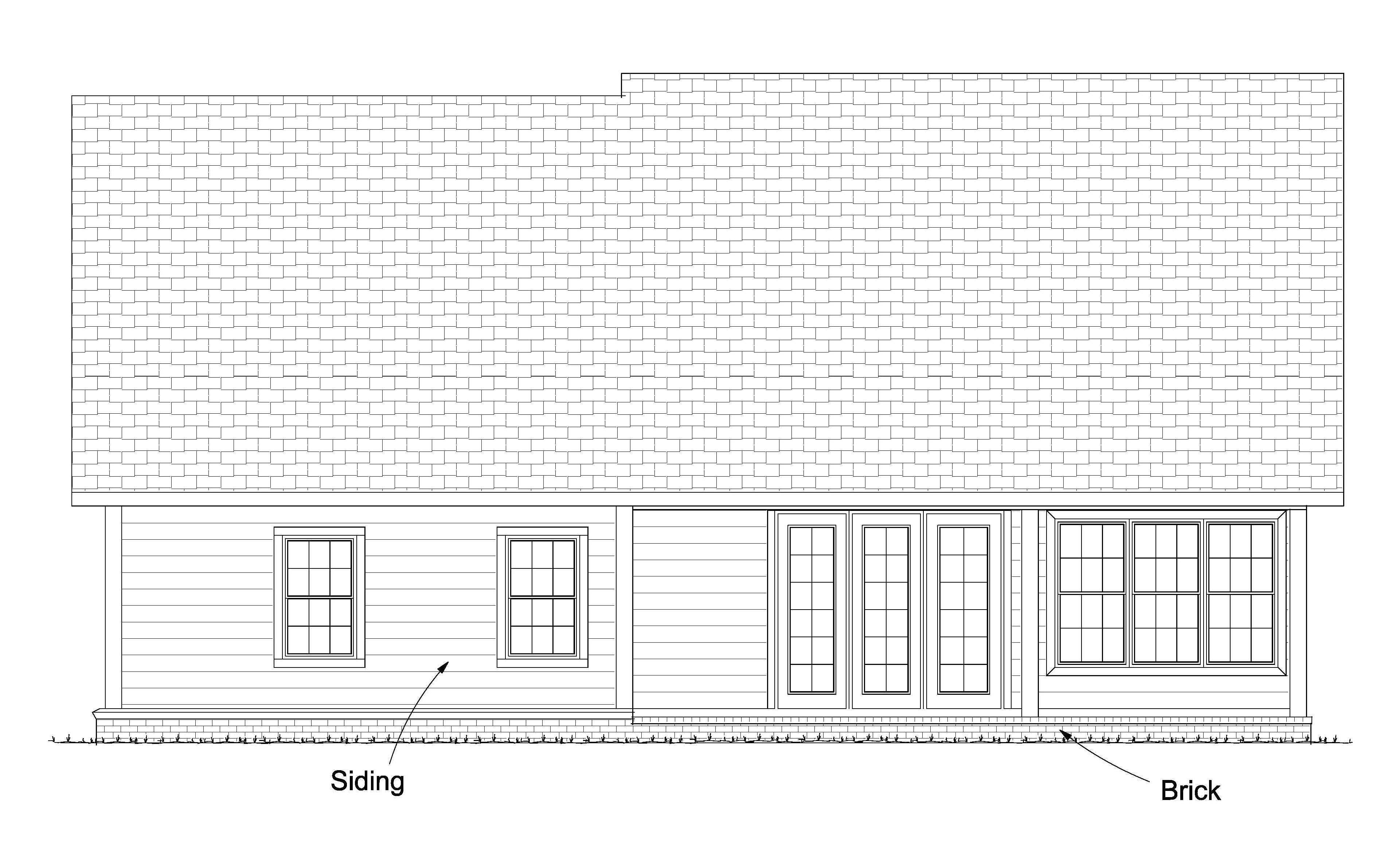 Home Plan Rear Elevation of this 3-Bedroom,1958 Sq Ft Plan -178-1229