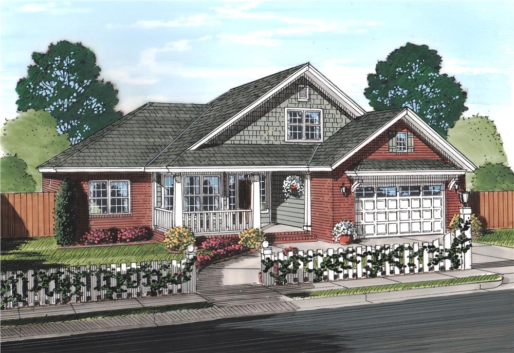 Front View of this 3-Bedroom, 1788 Sq Ft Plan - 178-1240