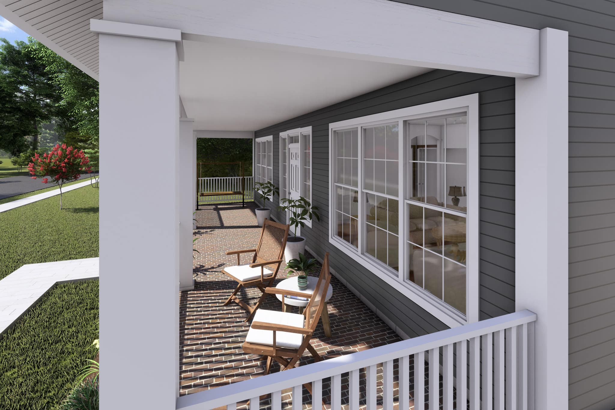 Porch of this 3-Bedroom,2066 Sq Ft Plan -178-1241