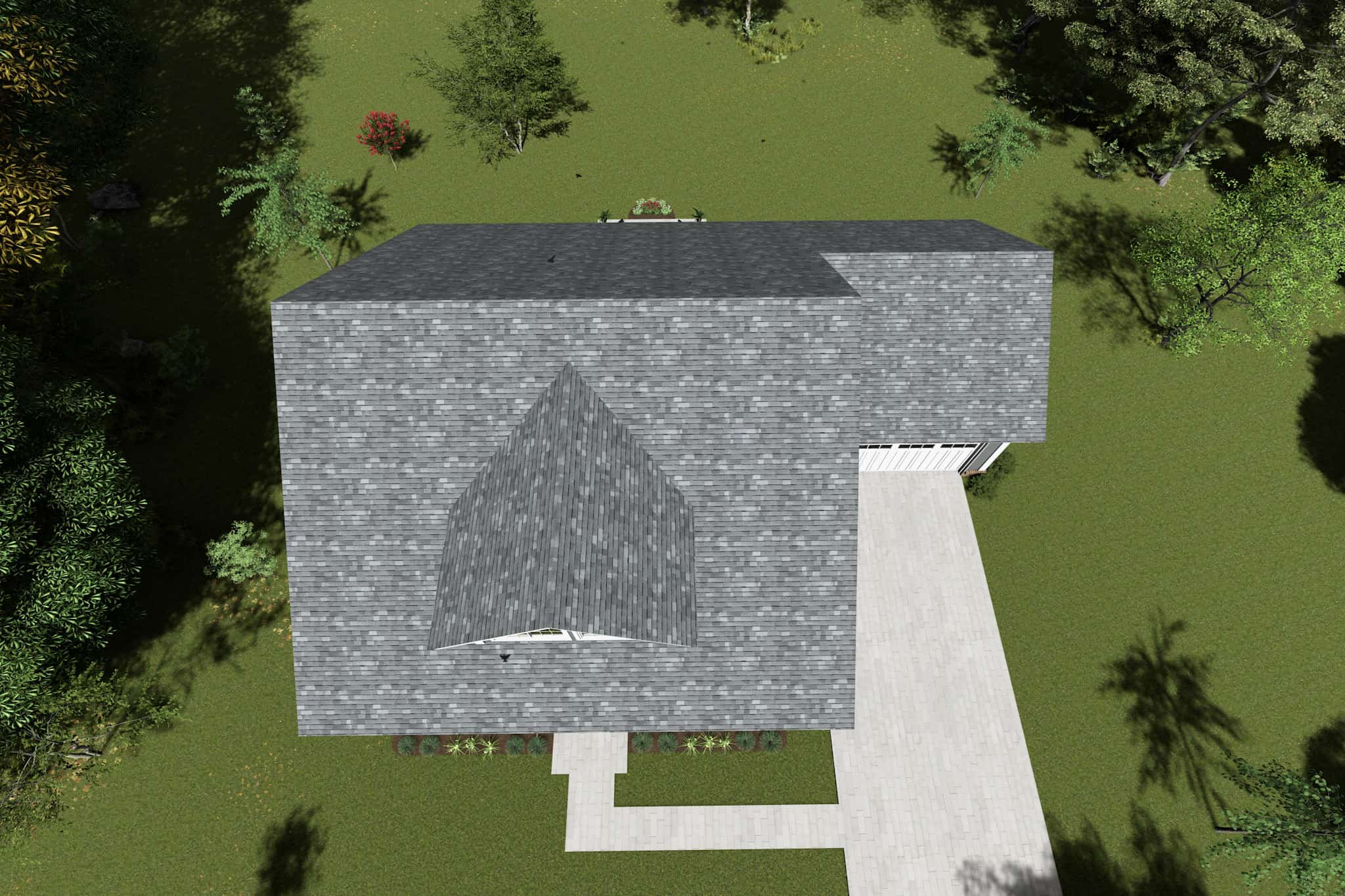 Aerial View of this 3-Bedroom,2066 Sq Ft Plan -178-1241