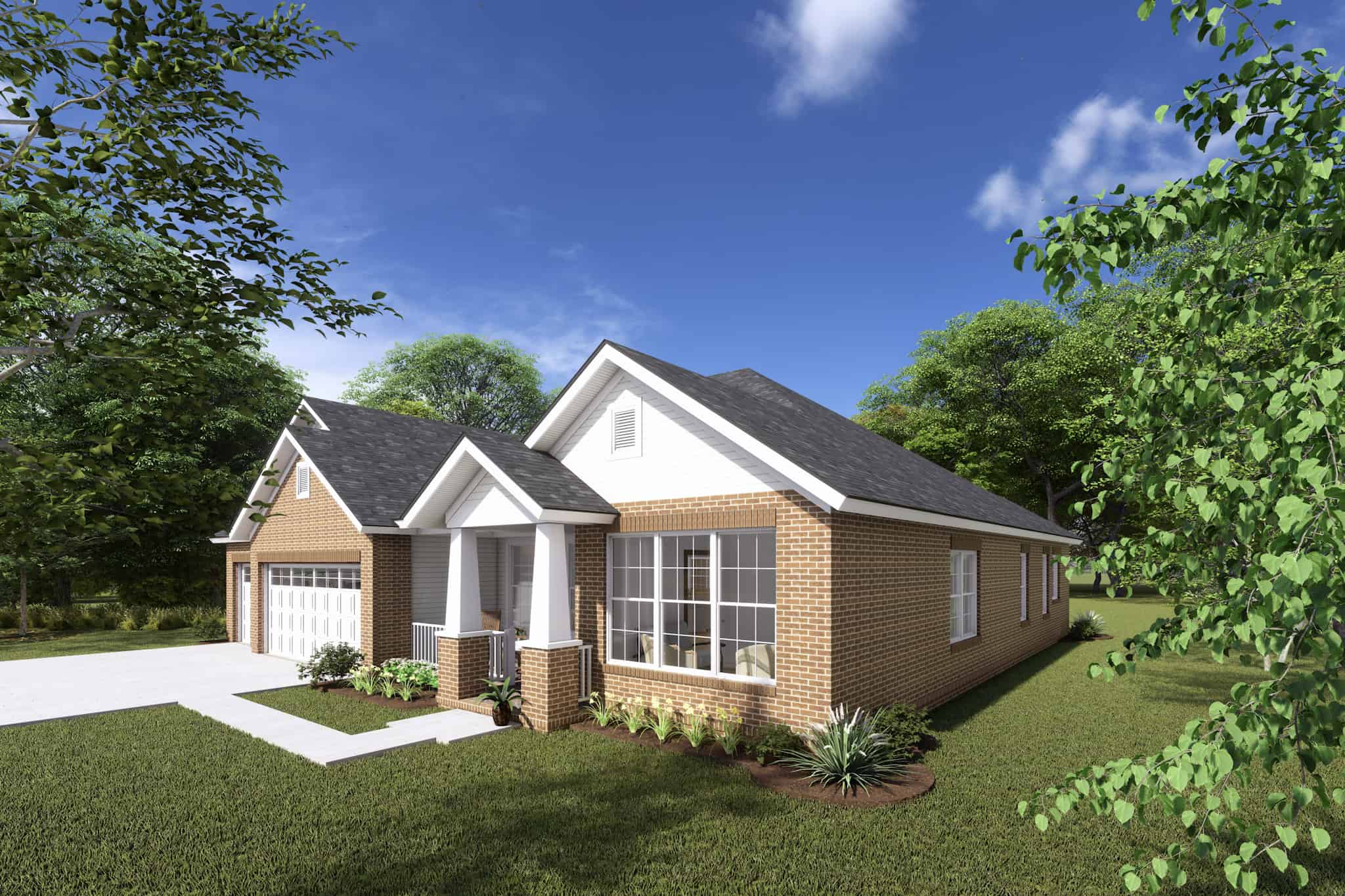 Right Side View of this 4-Bedroom,2066 Sq Ft Plan -178-1244